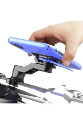 Bisiklet Motosiklet ve Scooter için Gidon Uyumlu Telefon Tutucu 4.7 - 7.2 Uyumlu HL-143A thumbnail 1