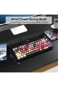Ajazz 308i Bluetooth Klavye 84 Tuşlu Kablosuz Gaming Vintage Klavye Çok Renkli Daktilo Tarzı Tuşlar thumbnail 8