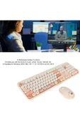 Geezer Klavye Mouse Set USB Bağlantı Wireless 2.4G Kablosuz Gençlere Çocuklara Özel Ayıcık Desenli - 6