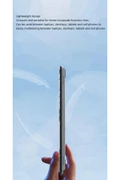 Galaxy Tab A SM-T590 ile Uyumlu Bluetooth Klavye Mouse Set Çoklu Bağlantı İngilizce Q Klavye thumbnail 2