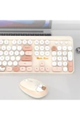 Geezer Klavye Mouse Set USB Bağlantı Wireless 2.4G Kablosuz Gençlere Çocuklara Özel Ayıcık Desenli - 7