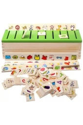 Ahşap Bilgi Sınıflandırma Kutusu Eğitici Ahşap Mazgal Oyuncak thumbnail 1