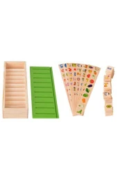 Ahşap Bilgi Sınıflandırma Kutusu Eğitici Ahşap Mazgal Oyuncak thumbnail 3