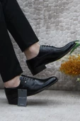 Pierre Cardin 7017 Siyah Açma Damat Ayakkabısı Takım Ayakkabısı Erkek Klasik Ayakkabı - 5
