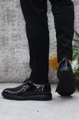 Pierre Cardin 70914 Siyah Rugan Damat Ayakkabısı Takım Ayakkabısı Erkek Ayakkabı - 4