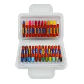 Kidsmode Yağlı Pastel Boya Altıgen 24 Renk Çantalı Yağlı Pastel Boya - 3