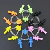 Eleven Bay Bayan Kulak Burun Tıkacı Havuz Yüzme Seti Takımı PEMBE - 1