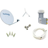 Next Televizyon Çanak Anten Takımı Full Set 4K Full Hd Tv Uyumlu 85Cm Çanak Anten + Çiftli Lnb + Kablo - 1
