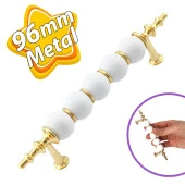 İnci Kulp 96 mm Altın Gold Mutfak Kulpu Çekmece Dolap Kapak Kulbu Metal Mobilya Dolabı Kulpları - 1