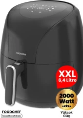 Goldmaster Foodchef 2000 Watt Yüksek Güç 6,4 Litre Geniş Xxl Dokunmatik Airfryer Yağsız Sıcak Hava F - 1