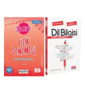 Okyanus AYT Fizik 30 lu Deneme ve AKM Dil Bilgisi Soru Bankası Seti 2 Kitap - 1