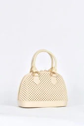 Elatae Kadın Omuz Askılı Silikon Çapraz Çanta Bej 26565 thumbnail 2