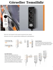 Avarson (4'Lü) Dörtlü Priz Topraklı Anahtarlı Kablolu Siyah (3x1,5 TTR) 4 (Dört) Metre thumbnail 2