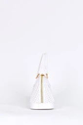 Elatae Kadın Omuz Askılı Silikon Çapraz Çanta Beyaz 26565 thumbnail 4