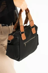 Kadın Suni Deri Ayarlanabilir Çapraz Askılı 3 Gözlü Kullanışlı Omuz Çantası SYHKH1383 thumbnail 3