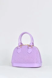 Elatae Kadın Omuz Askılı Silikon Çapraz Çanta Lila 26565 thumbnail 3