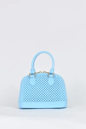 Elatae Kadın Omuz Askılı Silikon Çapraz Çanta Mavi 26565 thumbnail 1