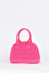 Elatae Kadın Omuz Askılı Silikon Çapraz Çanta Pembe 26565 thumbnail 3