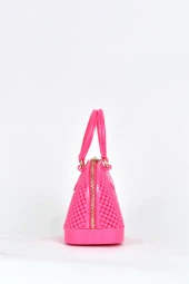 Elatae Kadın Omuz Askılı Silikon Çapraz Çanta Pembe 26565 thumbnail 4