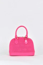 Elatae Kadın Omuz Askılı Silikon Çapraz Çanta Pembe 26565 thumbnail 5