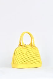 Elatae Kadın Omuz Askılı Silikon Çapraz Çanta Sarı 26565 thumbnail 2