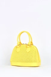 Elatae Kadın Omuz Askılı Silikon Çapraz Çanta Sarı 26565 thumbnail 3