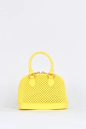 Elatae Kadın Omuz Askılı Silikon Çapraz Çanta Sarı 26565 thumbnail 5