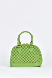 Elatae Kadın Omuz Askılı Silikon Çapraz Çanta Yeşil 26565 thumbnail 1