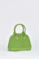 Elatae Kadın Omuz Askılı Silikon Çapraz Çanta Yeşil 26565 thumbnail 2