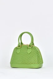 Elatae Kadın Omuz Askılı Silikon Çapraz Çanta Yeşil 26565 thumbnail 3
