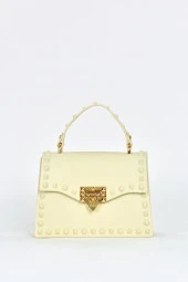 Elatae Kadın Omuz Askılı Silikon Çapraz Çanta Bej 26659 thumbnail 1