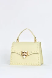 Elatae Kadın Omuz Askılı Silikon Çapraz Çanta Bej 26659 thumbnail 3