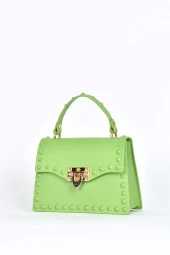 Elatae Kadın Omuz Askılı Silikon Çapraz Çanta Yeşil 26659 thumbnail 3