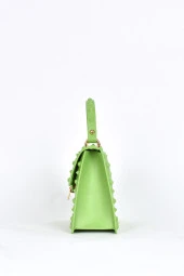 Elatae Kadın Omuz Askılı Silikon Çapraz Çanta Yeşil 26659 thumbnail 4