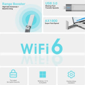 TP-Link Archer TX20UH, AX1800 Yüksek Kazançlı Kablosuz USB Adaptör - 4