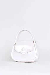 Elatae Kadın Omuz Askılı Silikon Çapraz Çanta Beyaz 26660 thumbnail 3