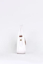 Elatae Kadın Omuz Askılı Silikon Çapraz Çanta Beyaz 26660 thumbnail 4