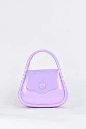 Elatae Kadın Omuz Askılı Silikon Çapraz Çanta Lila 26660 thumbnail 1