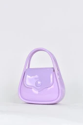 Elatae Kadın Omuz Askılı Silikon Çapraz Çanta Lila 26660 thumbnail 3
