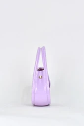 Elatae Kadın Omuz Askılı Silikon Çapraz Çanta Lila 26660 thumbnail 4