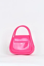 Elatae Kadın Omuz Askılı Silikon Çapraz Çanta Pembe 26660 thumbnail 5