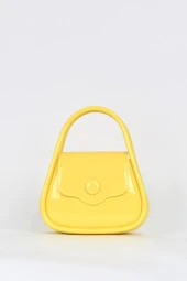 Elatae Kadın Omuz Askılı Silikon Çapraz Çanta Sarı 26660 thumbnail 1