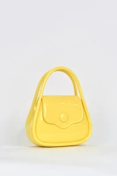 Elatae Kadın Omuz Askılı Silikon Çapraz Çanta Sarı 26660 thumbnail 2