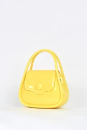 Elatae Kadın Omuz Askılı Silikon Çapraz Çanta Sarı 26660 thumbnail 3