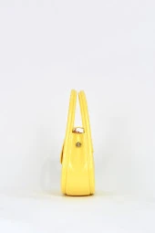 Elatae Kadın Omuz Askılı Silikon Çapraz Çanta Sarı 26660 thumbnail 4