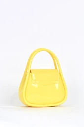 Elatae Kadın Omuz Askılı Silikon Çapraz Çanta Sarı 26660 thumbnail 5