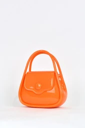 Elatae Kadın Omuz Askılı Silikon Çapraz Çanta Turuncu 26660 thumbnail 3