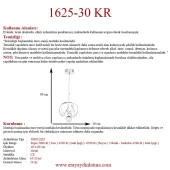 Eray Aydınlatma 1625-30 Krom Led Avize - 3