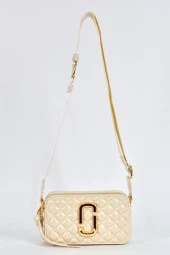 Elatae Kadın Kolon Omuz Askılı Silikon Çapraz Çanta Bej 26398 thumbnail 1