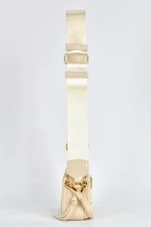 Elatae Kadın Kolon Omuz Askılı Silikon Çapraz Çanta Bej 26398 thumbnail 4